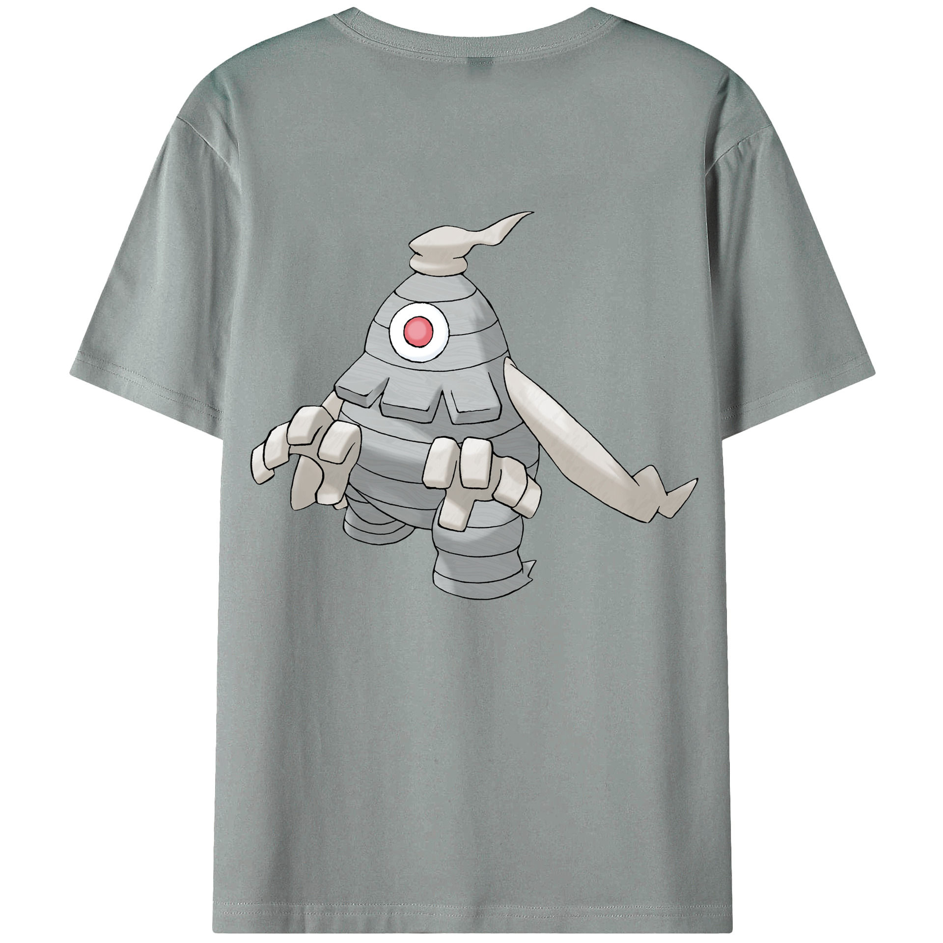 （画像用） ポケットモンスター Pokémon 綿100％ メンズ半袖Tシャツ（バックプリント） 通気性